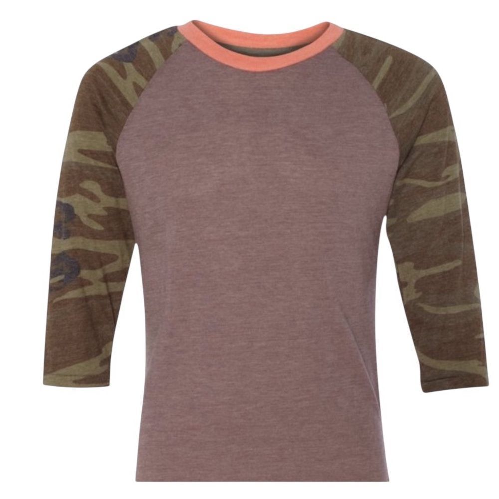 Alternative Camouflage Sleeve Raglan Shirt